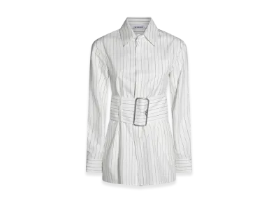 Burberry Women's Belted Cotton Shirt "White"
