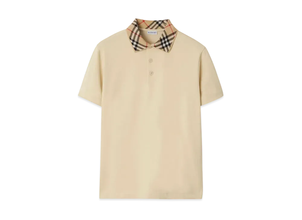 Burberry Cotton Polo Shirt "Nutmeg"