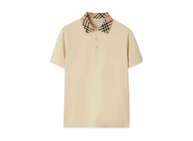 Burberry Cotton Polo Shirt "Nutmeg"