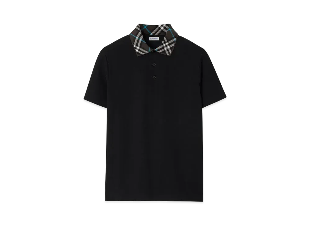 Burberry Cotton Polo Shirt "Black"