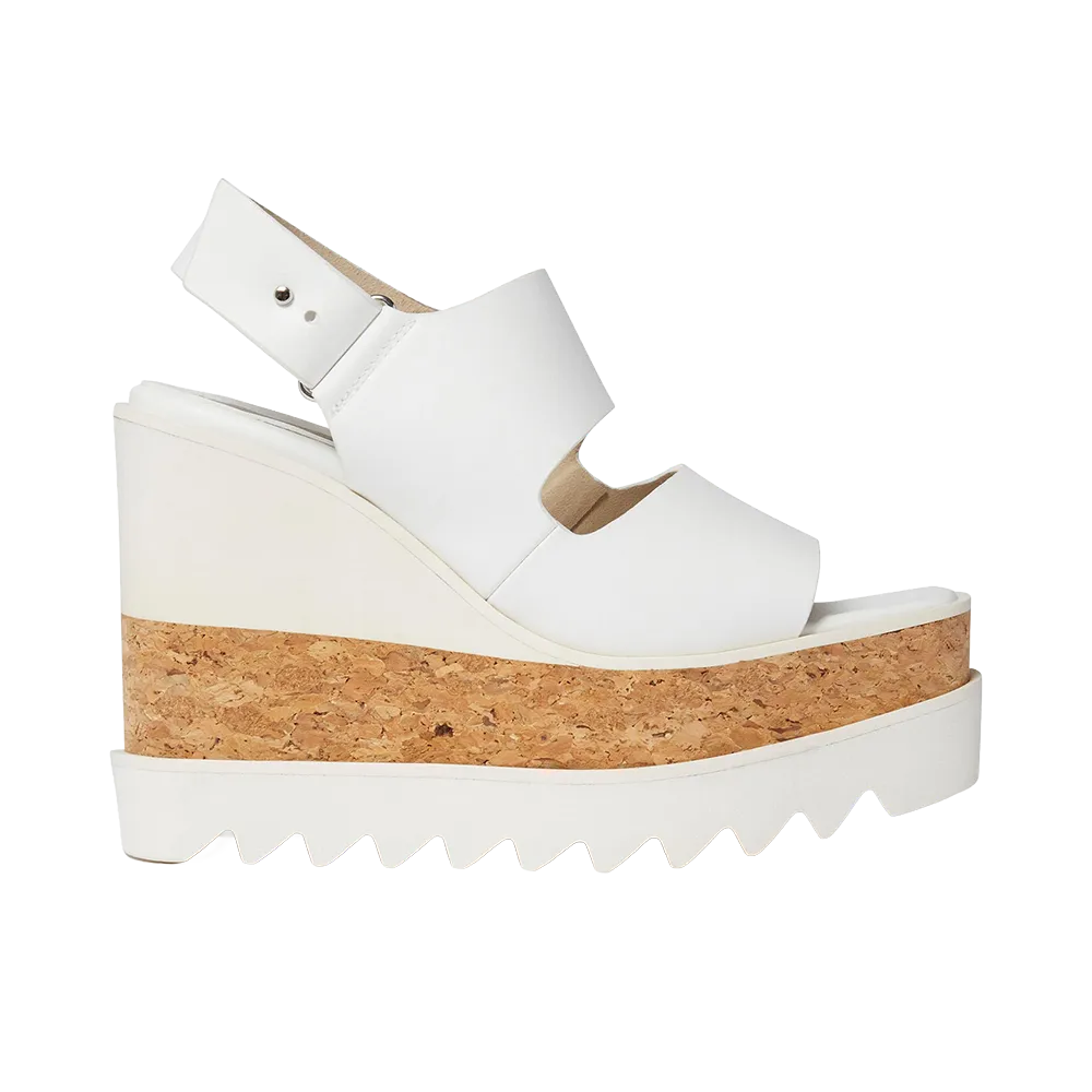 STELLA McCARTNEY Women's Elyse Alter Mat Platform Sandals "Pure White"