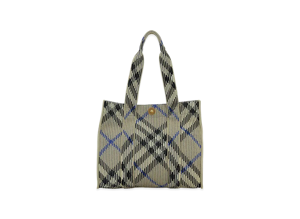 Burberry Women's Embroidered Canvas Shopping Bag "Beige"