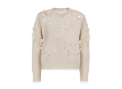 Burberry Women's Wool Sweater "Sand Beige"