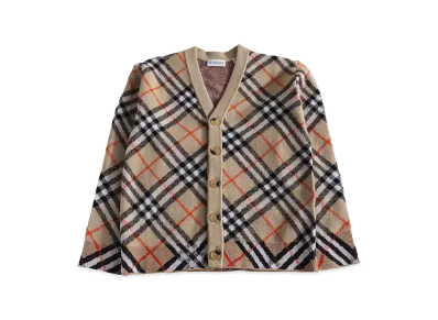 Burberry Kids KG5 Graham Check Cardigan "Beige"
