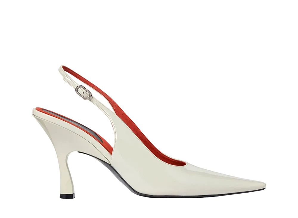 STELLA McCARTNEY Women's Elsa Pointed Toe Slingbacks "Desert Beige"