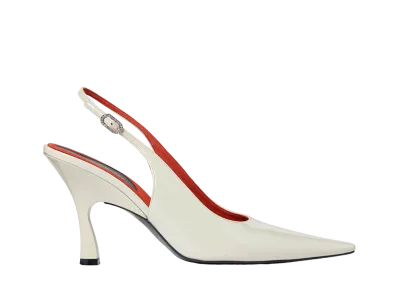 STELLA McCARTNEY Women's Elsa Pointed Toe Slingbacks "Desert Beige"