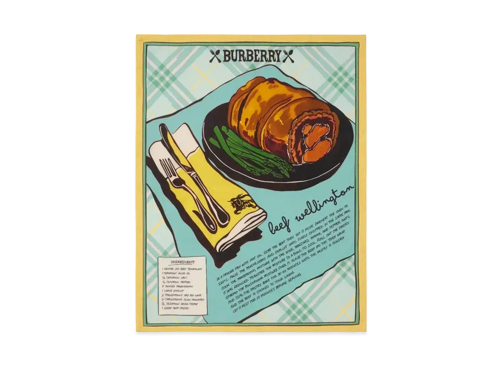 Burberry Recipe Tea Towel Set "Mint"
