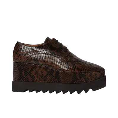 STELLA McCARTNEY Women's Limited Edition Elyse Snake Platform "Coffee"