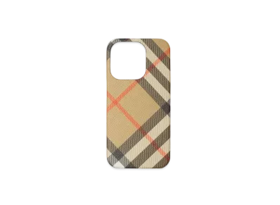 Burberry Check iPhone 15 Pro Case "Sand"