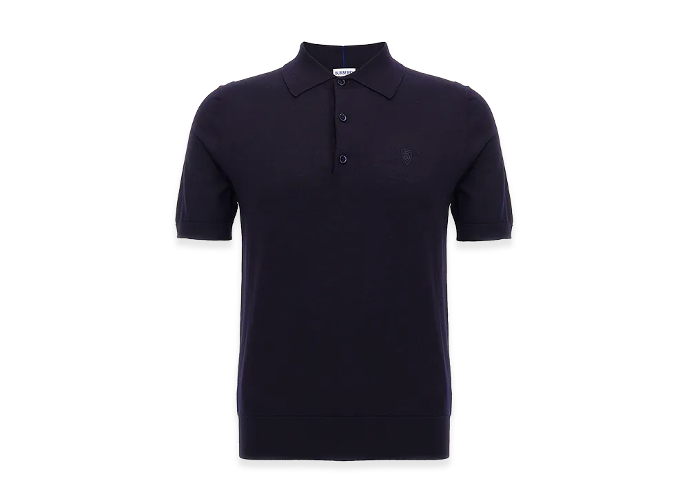 Burberry Wool Polo Shirt "Blue"
