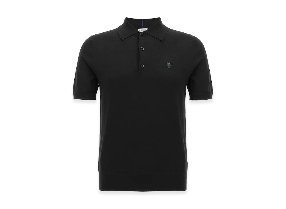Burberry Wool Polo Shirt "Black"