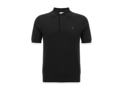 Burberry Wool Polo Shirt "Black"