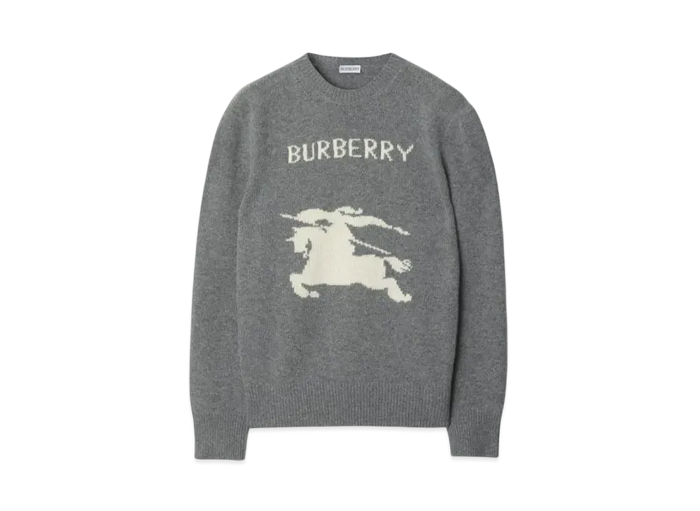 Burberry EKD Wool Cashmere Sweater "Grey"