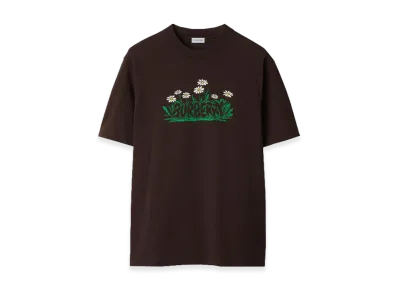Burberry Daisy Logo Cotton T-Shirt "Dark Brown"