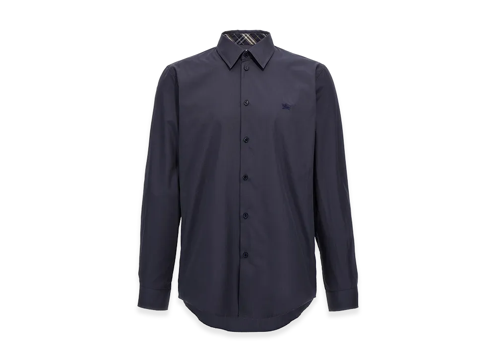 Burberry Logo Embroidery Shirt "Blue"