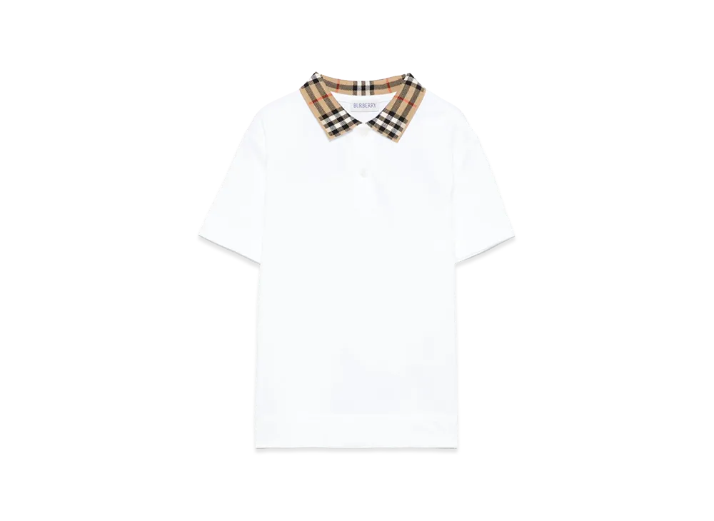 Burberry Kids Johane Polo Shirt "White"