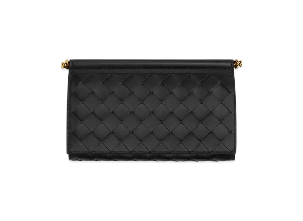 Bottega Veneta Solstice Large Flap Wallet "Black"