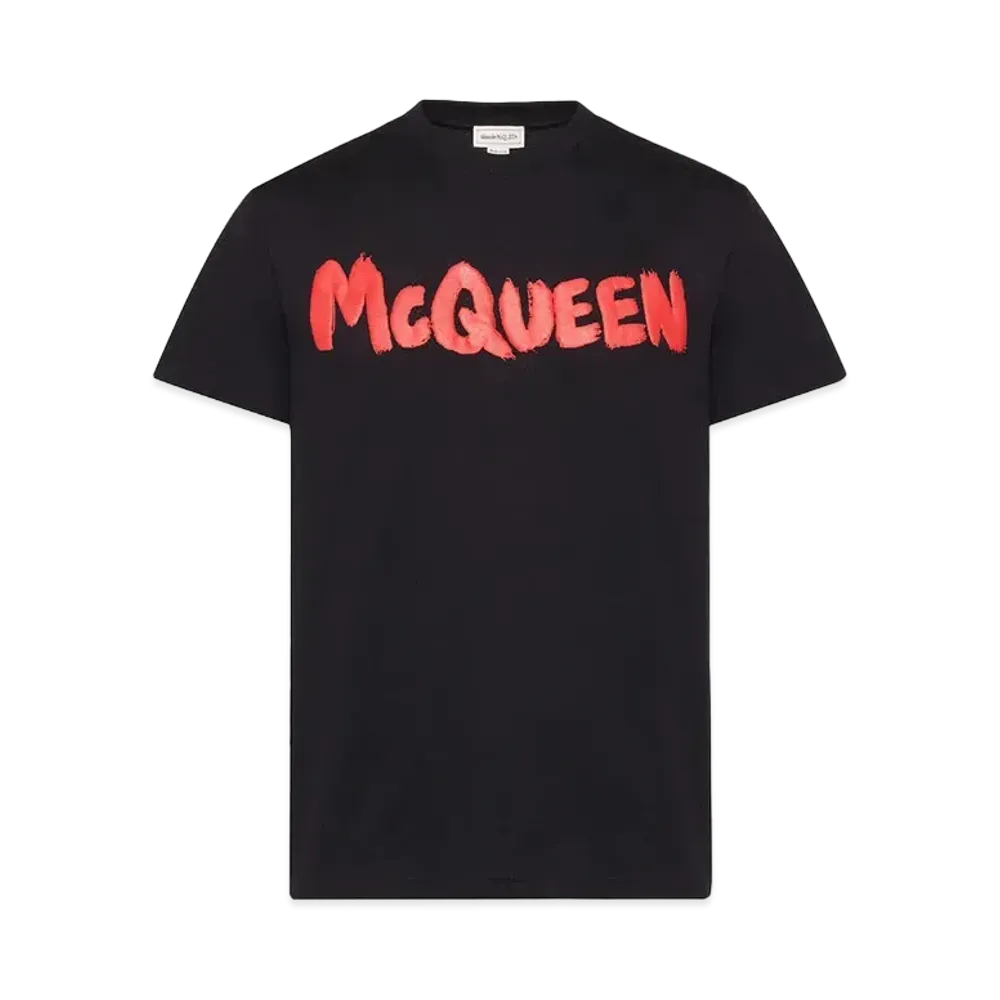 Alexander McQUEEN McQueen Graffiti T-shirt "Black/Red"