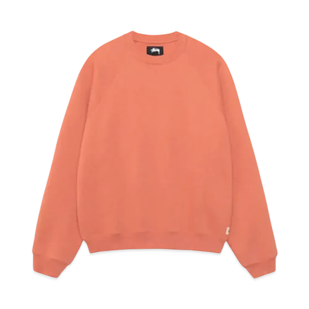 Stussy Fleece Raglan Crew "Brick"