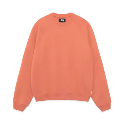 Stussy Fleece Raglan Crew "Brick"