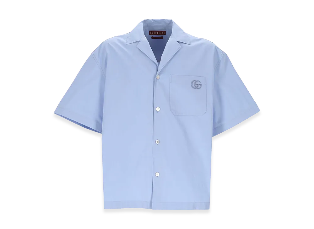 GUCCI Poplin Shirt "Light Blue"