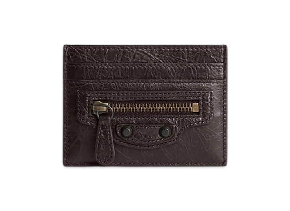 BALENCIAGA Le City Card Holder "Brown"
