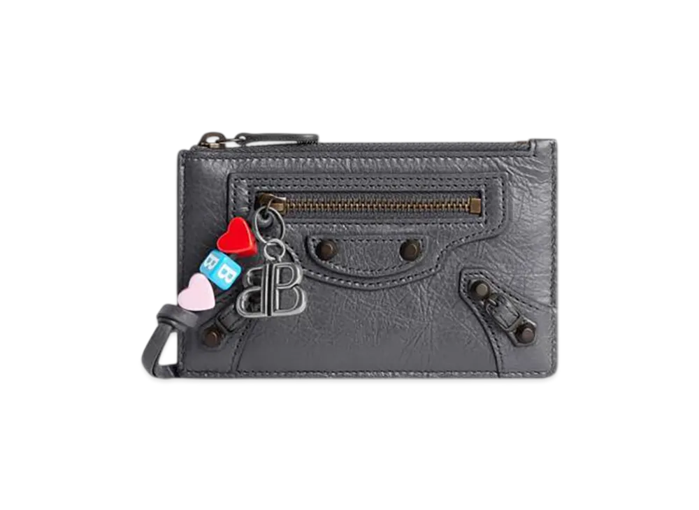 BALENCIAGA Le City Long Coin & Card Holder "Volcanic Rock"