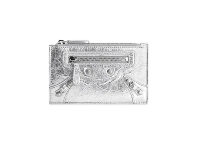 BALENCIAGA Le City Long Coin & Card Holder "Silver"