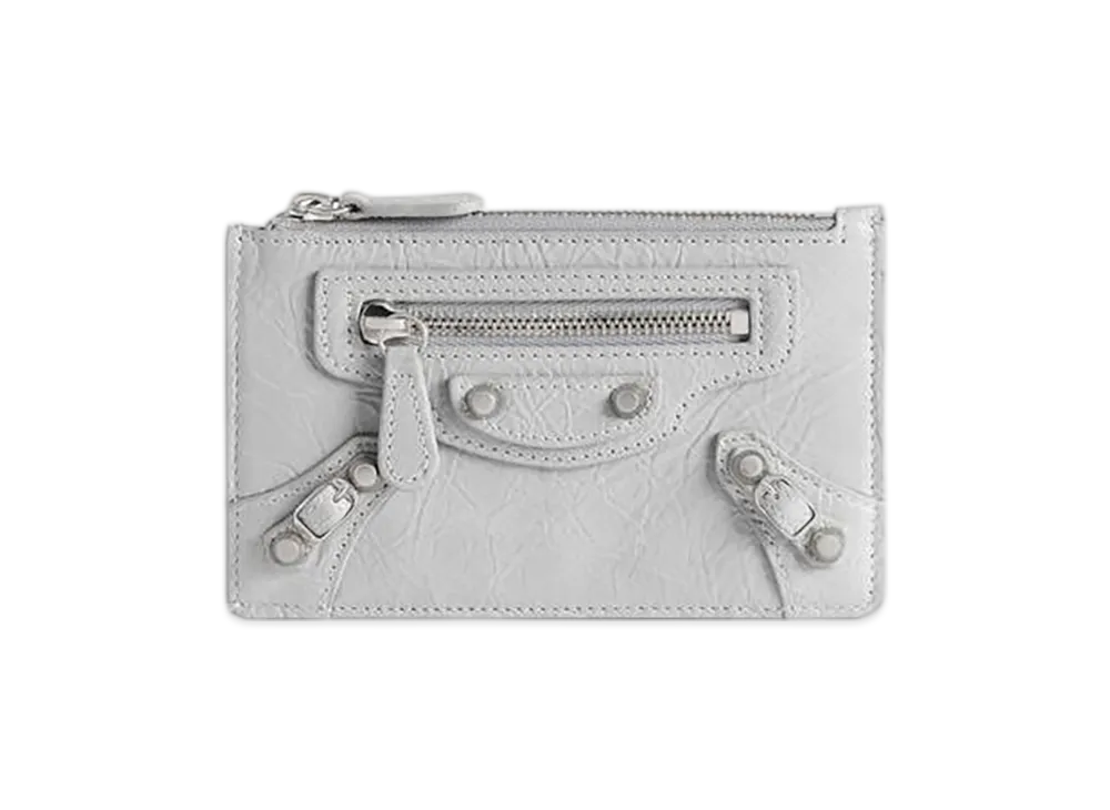 BALENCIAGA Le City Long Coin & Card Holder "Light Grey"