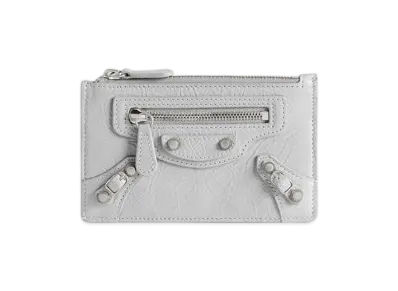 BALENCIAGA Le City Long Coin & Card Holder "Light Grey"