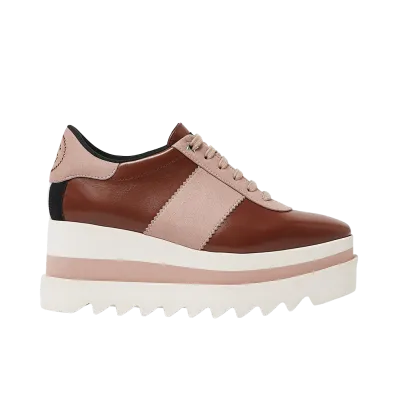 STELLA McCARTNEY Women's Sneak Elyse Platform Sneaker "Pecan/Shell"