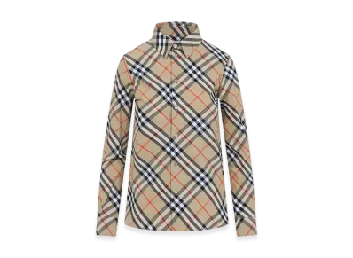 Burberry Women's Vintage Check Pattern Shirt "Beige"