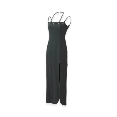 THEREDTHREAD S Chain Camisole Dress "Black"