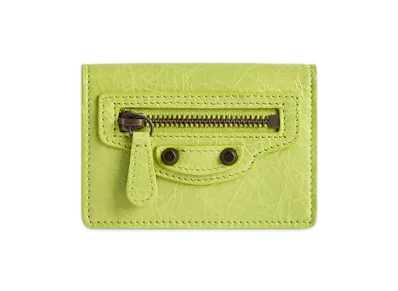 BALENCIAGA Le City Mini Wallet "Pistachio"