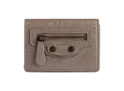 BALENCIAGA Women's Le City Mini Wallet "Dark Noir"