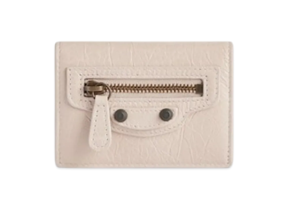 BALENCIAGA Le City Mini Wallet "Cream"