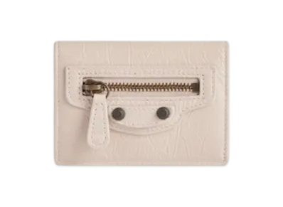 BALENCIAGA Le City Mini Wallet "Cream"