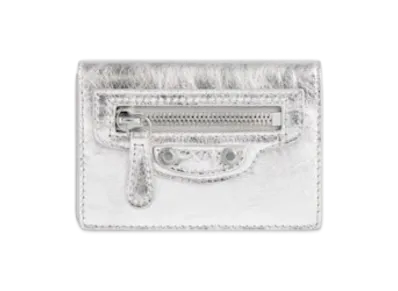BALENCIAGA Le City Mini Wallet "Silver"