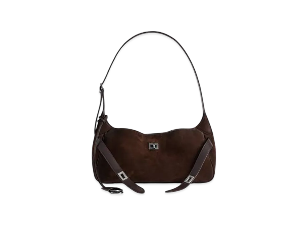 BALENCIAGA Bel Air Shoulder Bag Small "Brown"