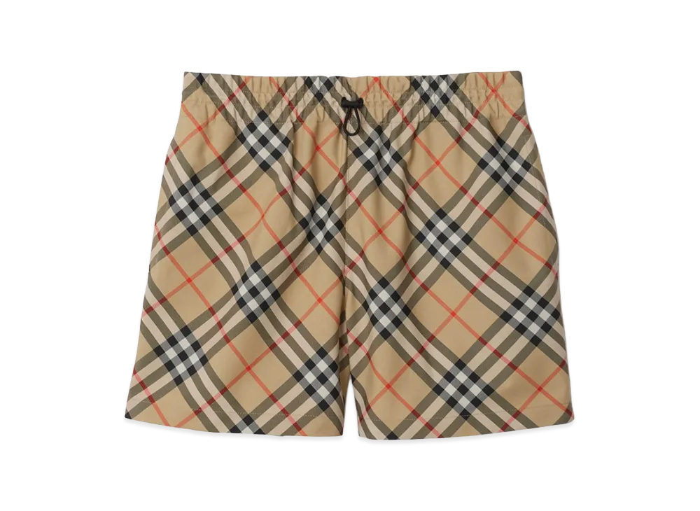 Burberry Women's Check Shorts "Sand"