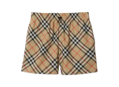 Burberry Women's Check Shorts "Sand"