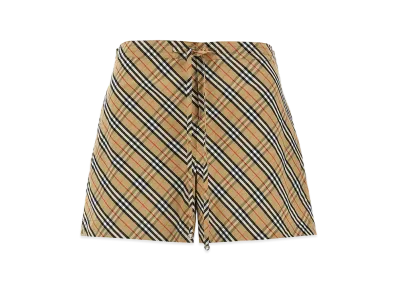 Burberry Women's Check Shorts "Beige"