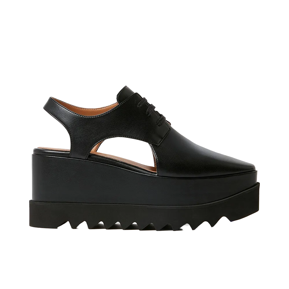 STELLA McCARTNEY Women's Elyse Slingback Platform Shoes "Black"