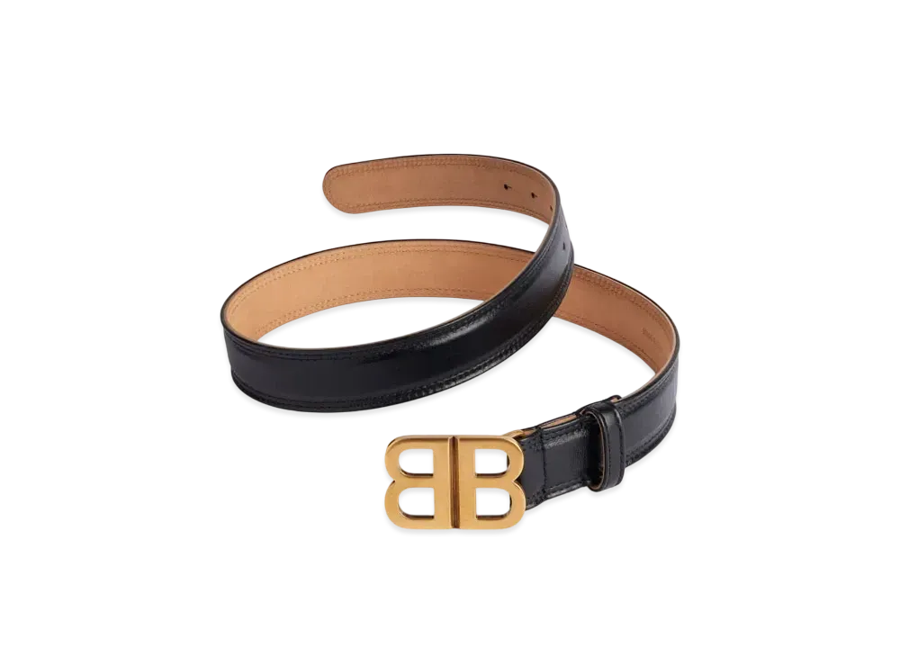 BALENCIAGA BB Soft Belt "Black"