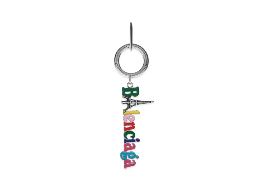 BALENCIAGA Paris Souvenir Bag Charm/Keychain "Multicolor"