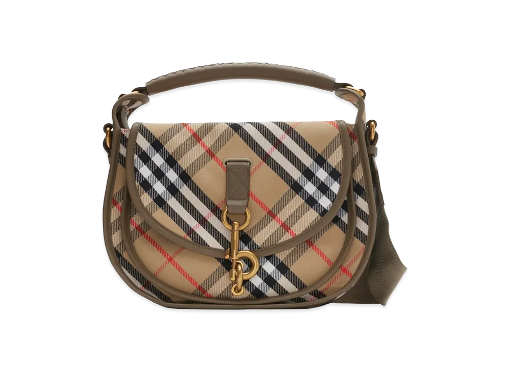 Burberry Women's Small B Clip Messenger Bag "Sand"
