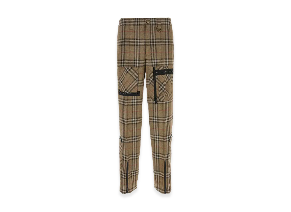 Burberry Embroidered Viscose Blend Cargo Pant "Beige"