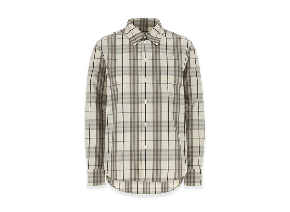 Burberry Women's Embroidered Poplin Shirt "Beige"