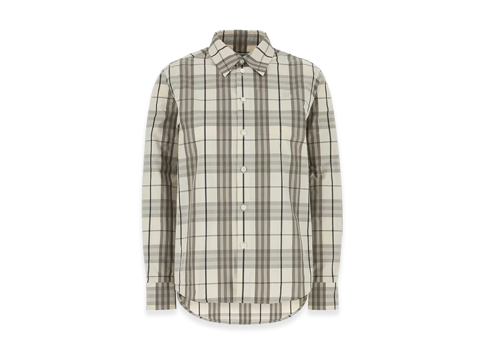 Burberry Women's Embroidered Poplin Shirt "Checked"