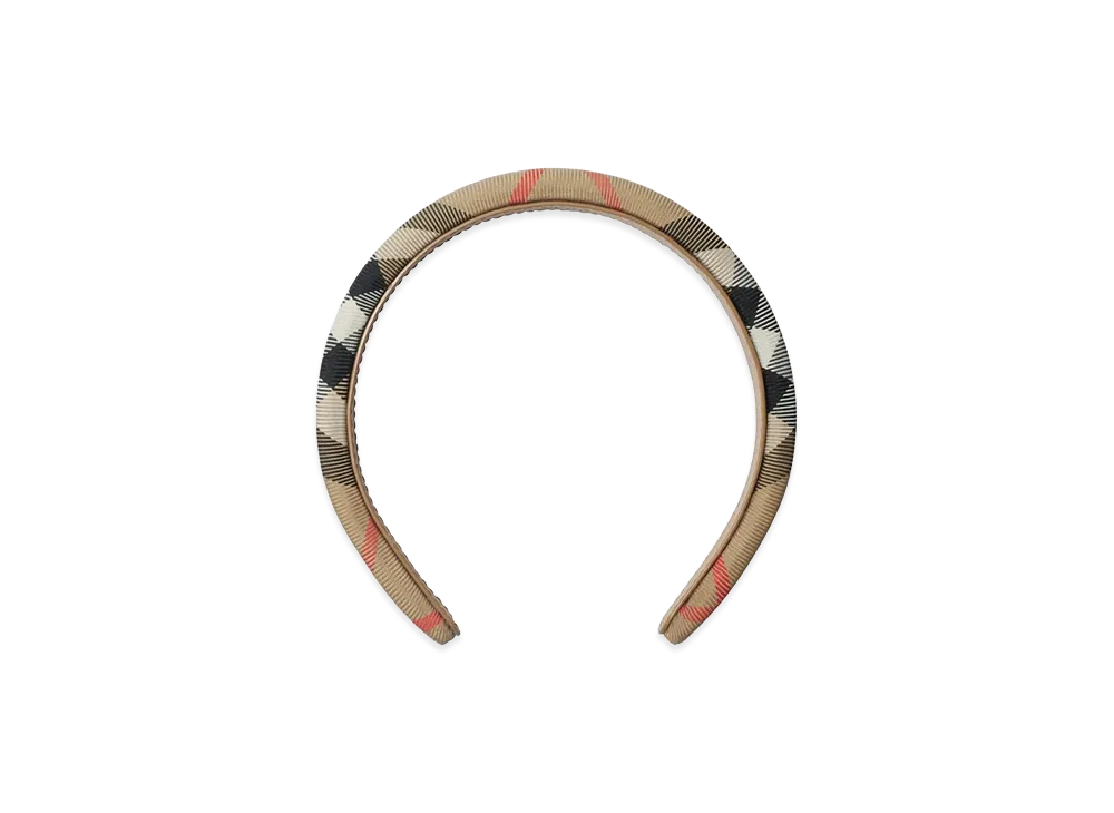Burberry Kids Check Nylon Headband "Beige"